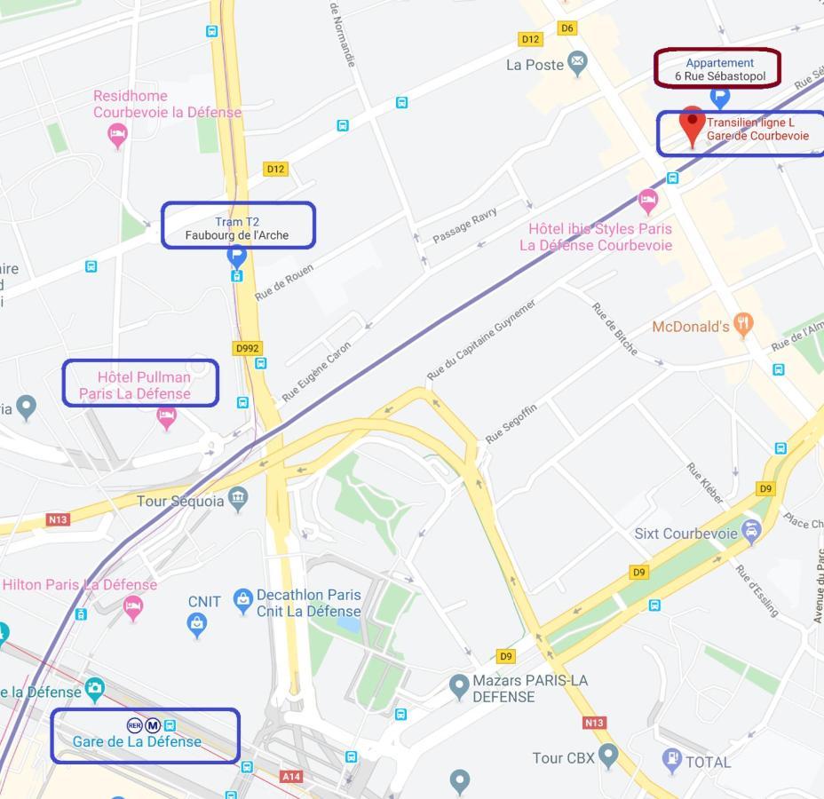 קורבוו Cozy Room In Paris Ladefense מראה חיצוני תמונה
